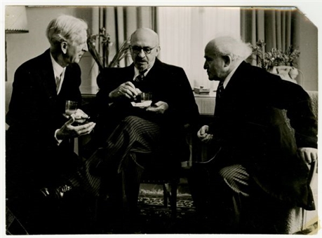 Ben Gurion and Chaim Weizman Original Photo